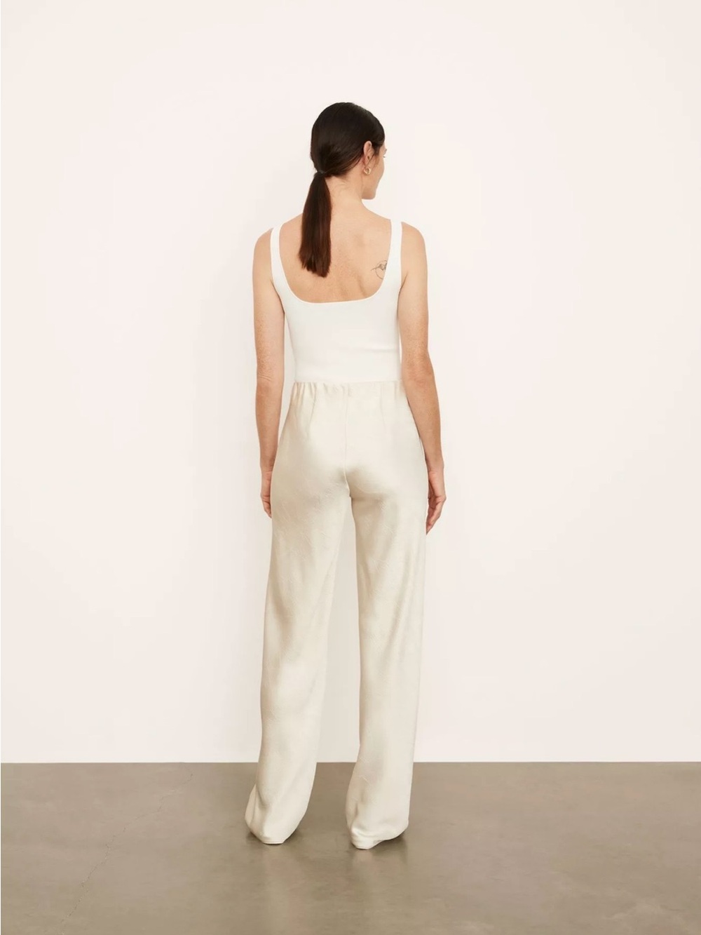 Vince Colette High-Rise Fluid Satin Bias Pant